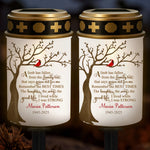 Custom Solar Stake Lights - Personalized Memorial Sympathy Gifts For Family - Love’s Light Never Fades