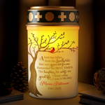 Custom Solar Stake Lights - Personalized Memorial Sympathy Gifts For Family - Love’s Light Never Fades