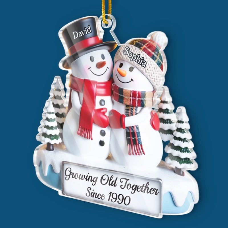 Custom Acrylic Ornament - Personalized Anniversary Christmas Wedding Gifts For Husband And Wife, Him And Her - Love’s Sweetest Tradition