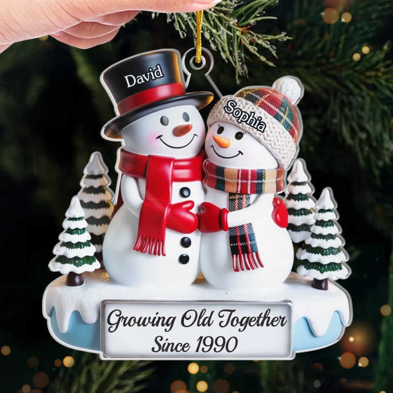Custom Acrylic Ornament - Personalized Anniversary Christmas Wedding Gifts For Husband And Wife, Him And Her - Love’s Sweetest Tradition