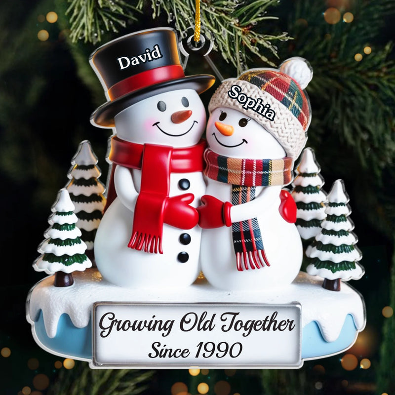 Custom Acrylic Ornament - Personalized Anniversary Christmas Wedding Gifts For Husband And Wife, Him And Her - Love’s Sweetest Tradition