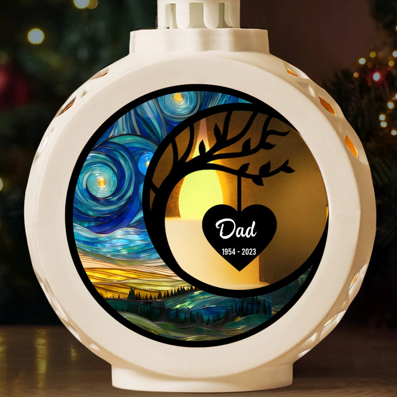 Custom Candlelight Lantern Ornament - Personalized Christmas Memorial Sympathy Gifts For Loss Of Mom, Dad - The Light You Left Still Shines