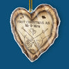 Custom Acrylic Ornament - Personalized Anniversary Christmas Wedding Gifts For Husband And Wife, Him And Her - Hand In Hand, Heart To Heart