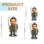 Custom Photo Fishing Christmas Gifts for Men - Personalized Ornament