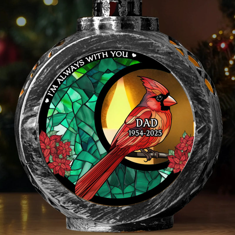 Custom Candlelight Lantern Ornament - Personalized Christmas Memorial Sympathy Gifts For Loss Of Mom, Dad - Still By My Side, Just Out Of Sight
