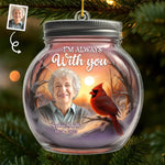 Custom Photo Cardinal Memorial Christmas Gifts - Personalized Ornament