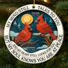Custom Acrylic Ornament - Personalized Christmas Memorial Sympathy Gifts For Loss Of Mom, Dad - Never Gone From Me