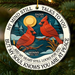 Custom Acrylic Ornament - Personalized Christmas Memorial Sympathy Gifts For Loss Of Mom, Dad - Never Gone From Me