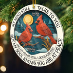 Custom Acrylic Ornament - Personalized Christmas Memorial Sympathy Gifts For Loss Of Mom, Dad - Never Gone From Me
