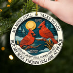Custom Acrylic Ornament - Personalized Christmas Memorial Sympathy Gifts For Loss Of Mom, Dad - Never Gone From Me