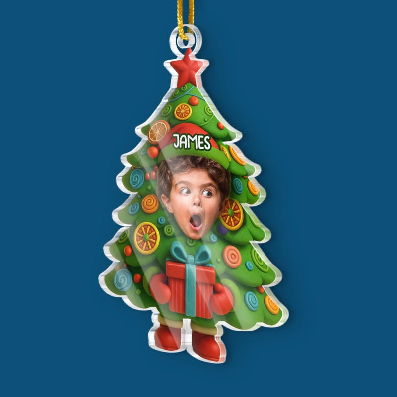 Custom Photo Acrylic Ornament - Personalized Christmas Birthday Gifts For Kids - The Cutest Christmas Surprise