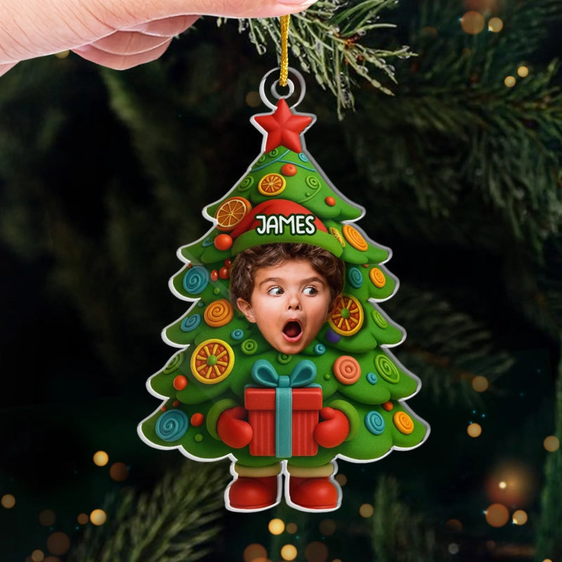 Custom Photo Acrylic Ornament - Personalized Christmas Birthday Gifts For Kids - The Cutest Christmas Surprise