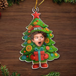 Custom Photo Christmas Tree Gifts for Kids - Personalized Ornament