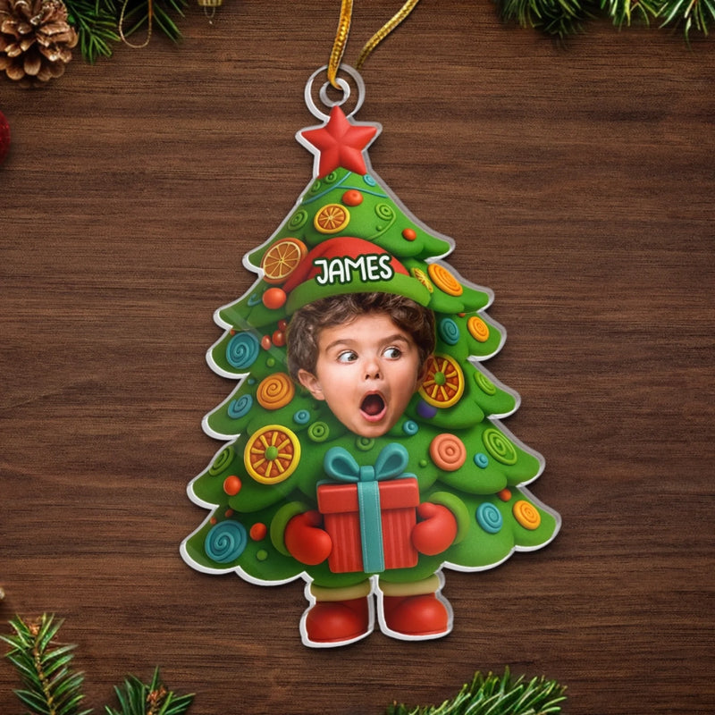 Custom Photo Acrylic Ornament - Personalized Christmas Birthday Gifts For Kids - The Cutest Christmas Surprise