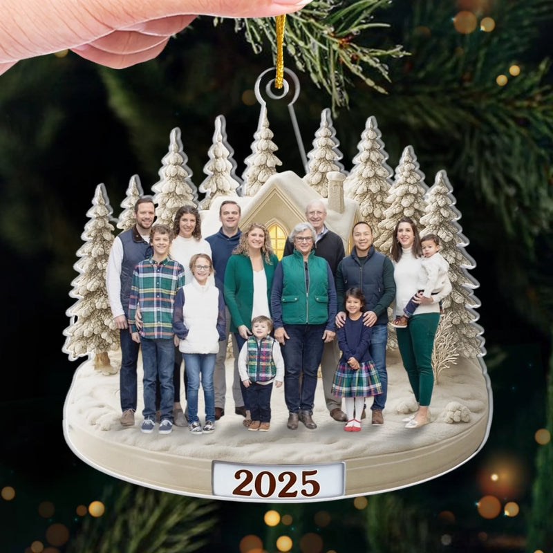 Custom Photo Acrylic Ornament - Personalized Christmas Birthday Gifts For Mom, Dad, Kids - Our Winter Wonderland