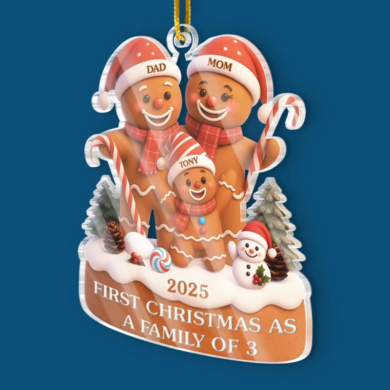 Custom Acrylic Ornament - Personalized Christmas Birthday Gifts For Mom, Dad, Kids - Sweetest Christmas Ever