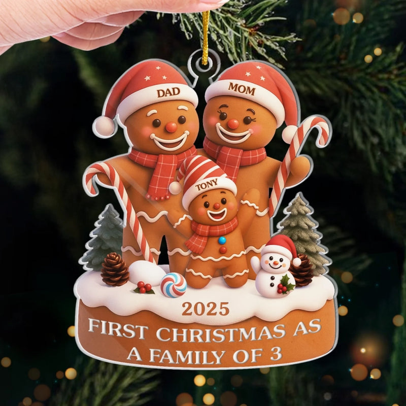 Custom Acrylic Ornament - Personalized Christmas Birthday Gifts For Mom, Dad, Kids - Sweetest Christmas Ever