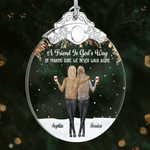 Custom Glass Ornament - Personalized Christmas Best Friend Birthday Gifts For BFF, Best Friends, Bestie - Friends Make Life More Beautiful