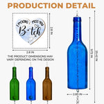 Custom Name Long Distance Friendship Gifts - Personalized Wine Bottle Wind Chime