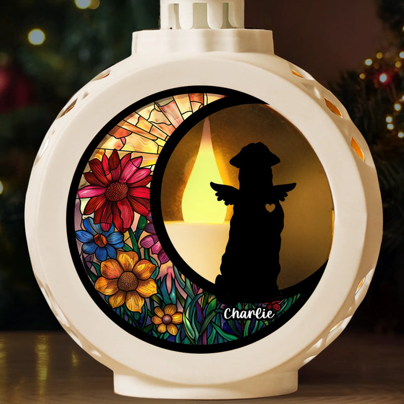 Custom Candlelight Lantern Ornament - Personalized Pet Christmas Memorial Sympathy Gifts For Dogs - Your Paw Prints Are Etched In My Heart