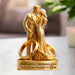 Custom Acrylic Plaque - Personalized Anniversary Wedding Gifts For Husband, Wife, Couple - With You, I Am Complete