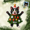 Custom Photo Acrylic Ornament - Personalized Christmas Birthday Gifts For Dog Cat Lovers, Dog Dad And Mom, Cat Owners - Festive Fur Real