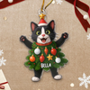 Custom Photo Acrylic Ornament - Personalized Christmas Birthday Gifts For Dog Cat Lovers, Dog Dad And Mom, Cat Owners - Festive Fur Real