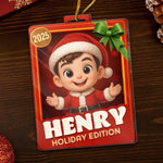 Custom Photo Acrylic Ornament - Personalized  Christmas Birthday Gifts For Mom, Dad, Kids - Santa’s Newest Helper