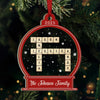 Custom Scrabble Wood & Acrylic Ornament - Personalized Christmas Birthday Gifts For Mom, Dad, Kids - Christmas Is Better Together