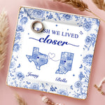 Custom Name Long Distance Keepsake Gifts - Personalized Full-print Jewelry Dish