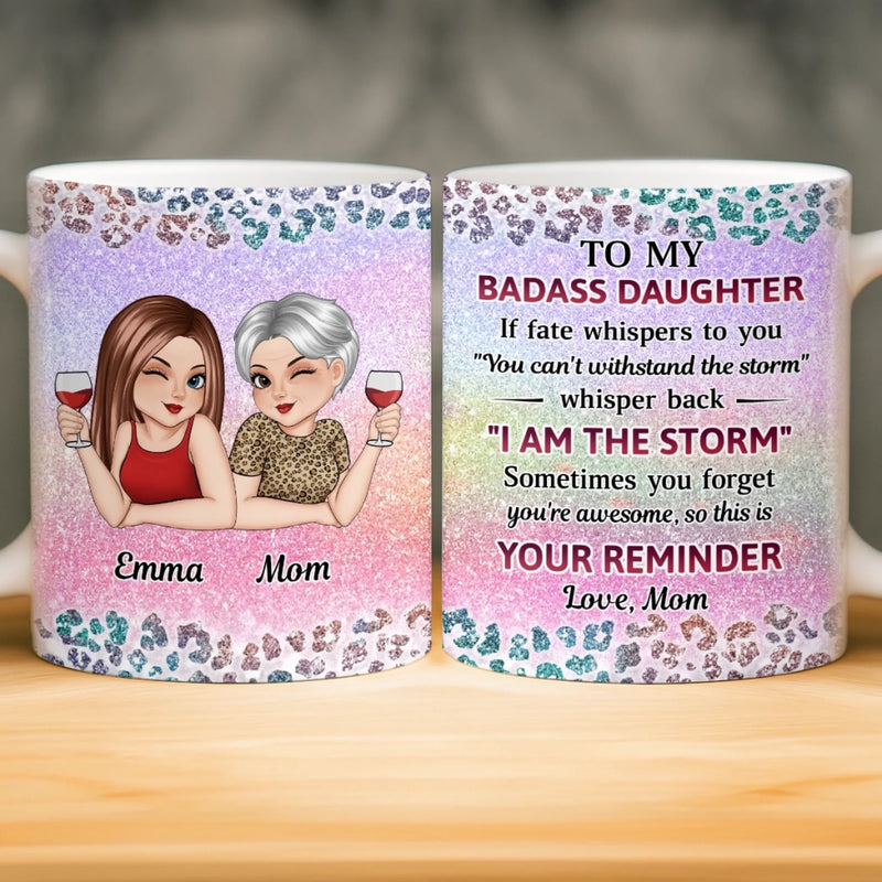 Custom Mug - Personalized Birthday Gifts For Mom, Daughter - Two Souls, One Forever Bond