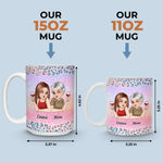 Custom Name Badass Daughter Gifts - Personalized Mugs