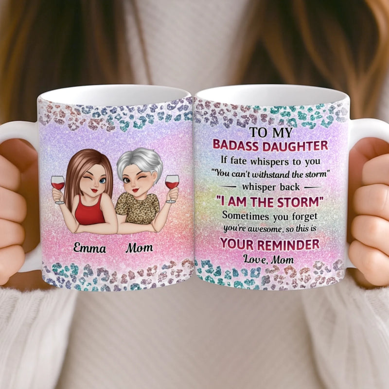 Custom Mug - Personalized Birthday Gifts For Mom, Daughter - Two Souls, One Forever Bond