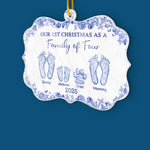 Custom Benelux Shaped Acrylic Ornament - Personalized Christmas Birthday Gifts For Family - A Little Family, A Lot Of Love