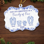 Custom Benelux Shaped Acrylic Ornament - Personalized Christmas Birthday Gifts For Family - A Little Family, A Lot Of Love