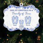 Custom Benelux Shaped Acrylic Ornament - Personalized Christmas Birthday Gifts For Family - A Little Family, A Lot Of Love