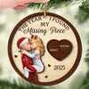 Custom Double Layer Wooden Ornament - Personalized Anniversary Christmas Wedding Gifts For Husband And Wife, Him And Her - Puzzle Of Love, Solved With You