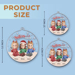 Custom Acrylic Ornament - Personalized Christmas Best Friend Birthday Gifts For Women, Besties, Sisters, BFF - Best Friends, Always And Forever