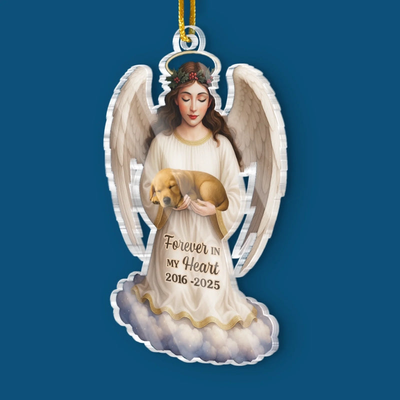Custom Photo Acrylic Ornament - Personalized Pet Christmas Memorial Sympathy Gifts For Dogs, Cats - Until We Meet Again