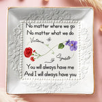 Custom Full-Print Jewelry Dish - Personalized Best Friend Birthday Gifts For Women, Besties, Sisters, BFF  - Friendship In Full Bloom