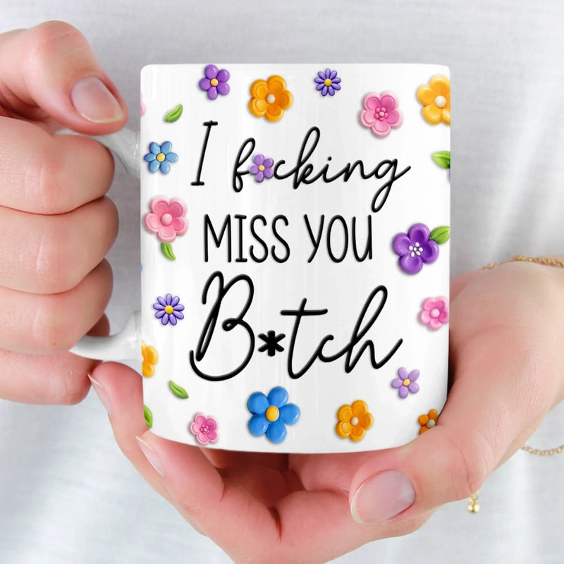 Custom Mug - Personalized Best Friend Birthday Gifts For Women, Besties, Sisters, BFF - No Miles Can Break Our Bond