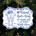 Custom Name Best Friend Christmas Gifts - Personalized Ornament