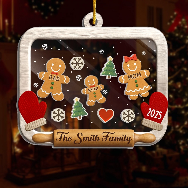 Custom 3 Layers Shaker Ornament - Personalized Christmas Birthday Gifts For Mom, Dad, Kids - Christmas Tastes Like Home