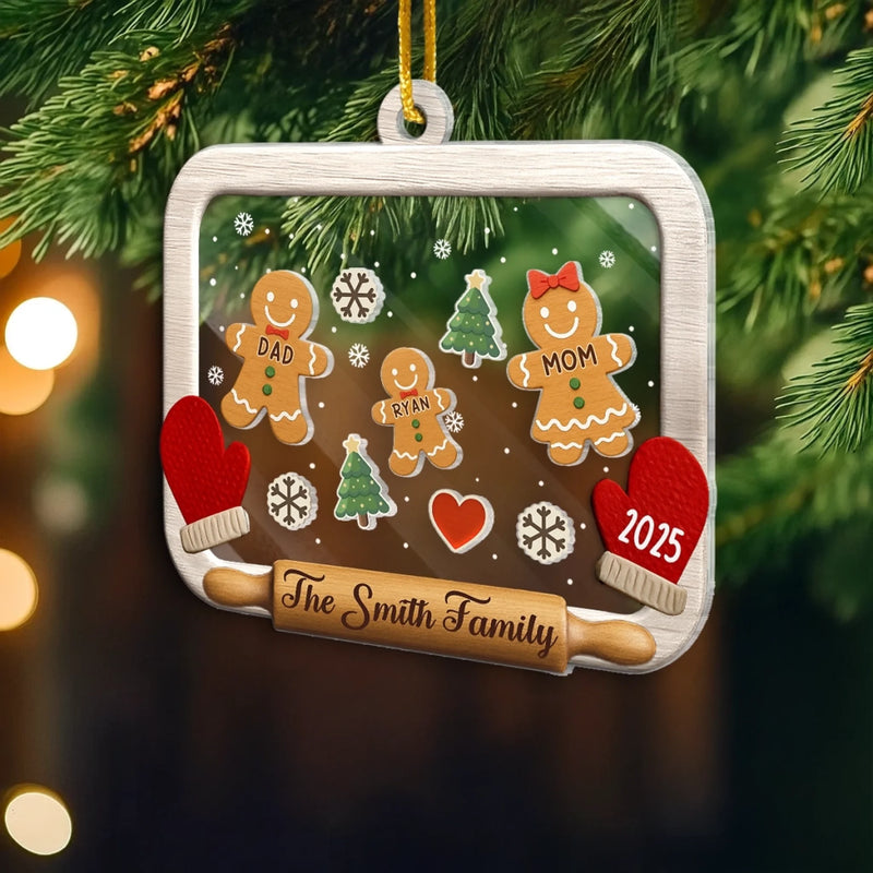 Custom 3 Layers Shaker Ornament - Personalized Christmas Birthday Gifts For Mom, Dad, Kids - Christmas Tastes Like Home