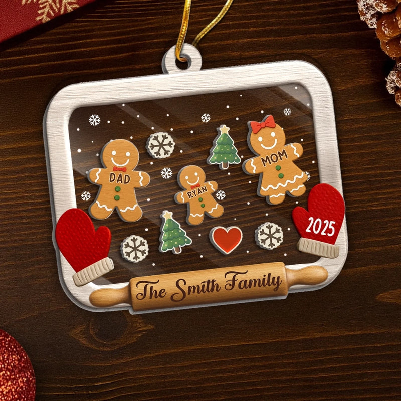 Custom 3 Layers Shaker Ornament - Personalized Christmas Birthday Gifts For Mom, Dad, Kids - Christmas Tastes Like Home