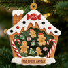 Custom 3 Layers Shaker Ornament - Personalized Christmas Birthday Gifts For Mom, Dad, Kids - Our Cozy Little Christmas Cottage