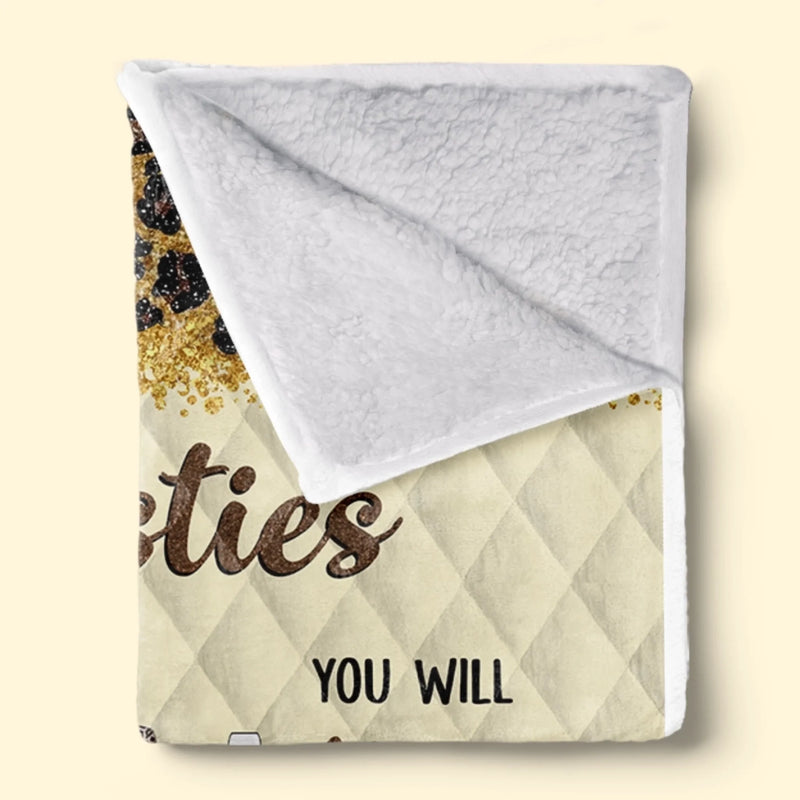 Custom Blanket - Personalized Best Friend Birthday Gifts For Women, Besties, Sisters, BFF - Cheers To Endless Friendship