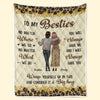 Custom Blanket - Personalized Best Friend Birthday Gifts For Women, Besties, Sisters, BFF - Cheers To Endless Friendship