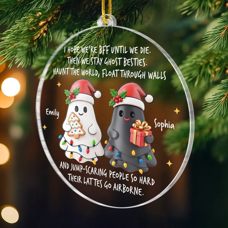 Custom Acrylic Ornament - Personalized Christmas Best Friend Birthday Gifts For Women, Besties, Sisters, BFF - Always The Cool Ones