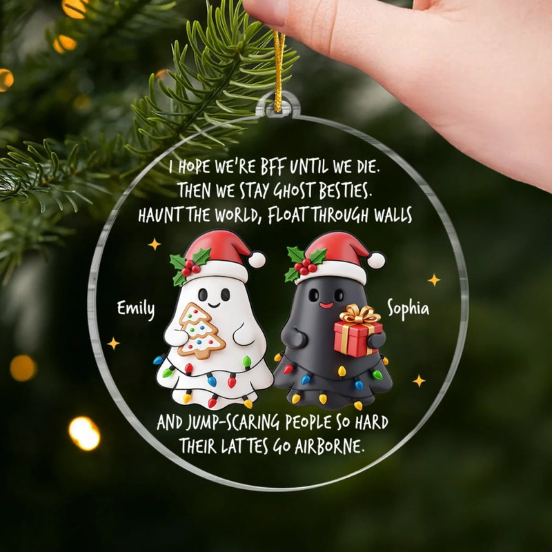 Custom Acrylic Ornament - Personalized Christmas Best Friend Birthday Gifts For Women, Besties, Sisters, BFF - Always The Cool Ones